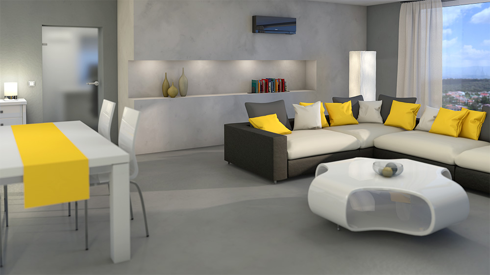 MSZ-EF Prémium Design Oldalfali beltéri egység